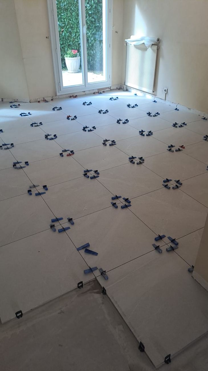 Pose de carrelage grand format