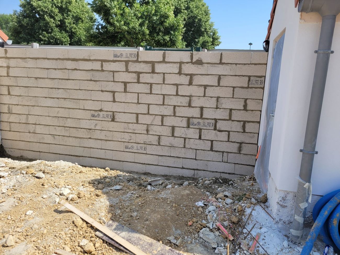 Mur maçonné